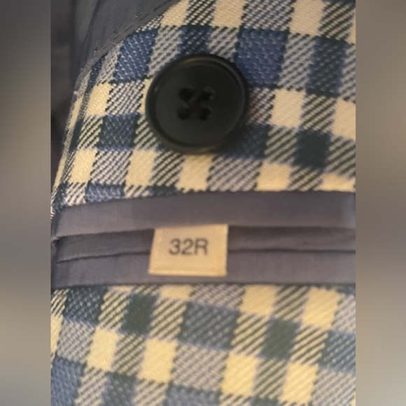 SUISTUDIO Cameron Blue Check Blazer- size 0 - Picture 11 of 13